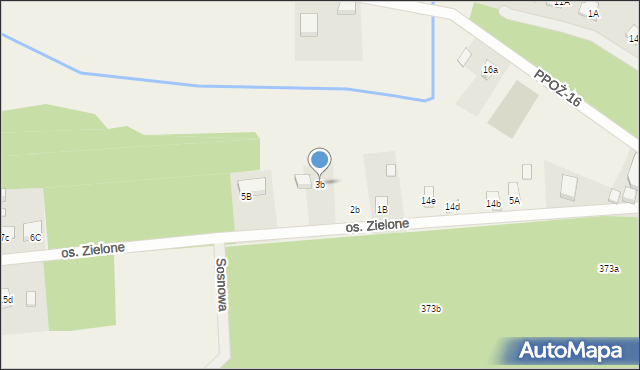 Straduń, Osiedle Zielone, 3b, mapa Straduń