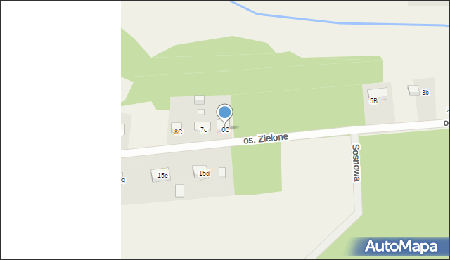 Straduń, Osiedle Zielone, 6C, mapa Straduń