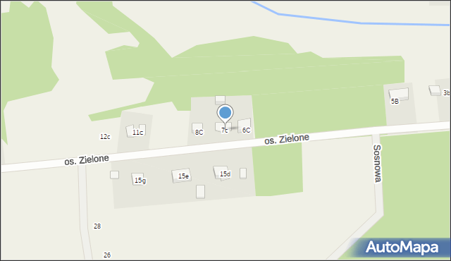 Straduń, Osiedle Zielone, 7c, mapa Straduń