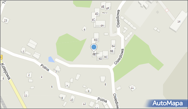 Strumień, Osiedlowa, 6E, mapa Strumień
