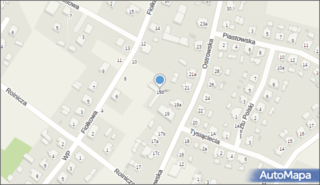 Strzałkowo, Ostrowska, 19b, mapa Strzałkowo