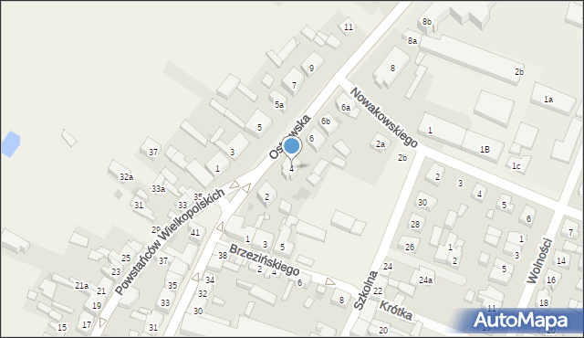 Strzałkowo, Ostrowska, 4, mapa Strzałkowo