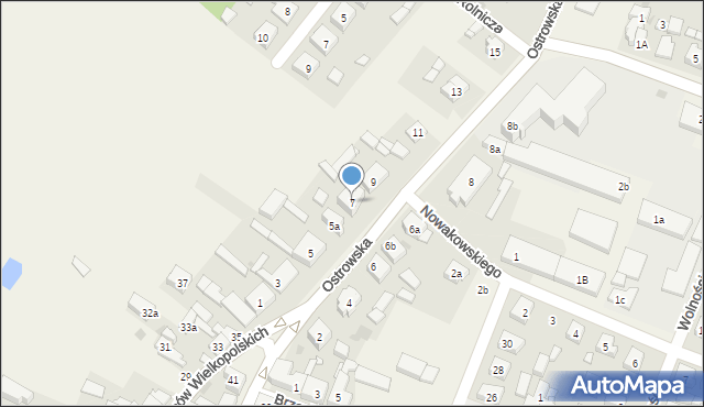 Strzałkowo, Ostrowska, 7, mapa Strzałkowo