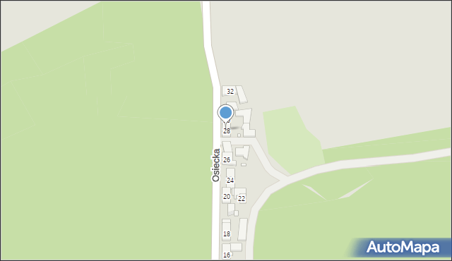 Strzelce Opolskie, Osiecka, 28, mapa Strzelce Opolskie