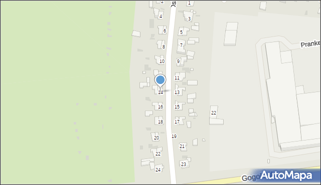 Strzelce Opolskie, Osiedle, 14, mapa Strzelce Opolskie