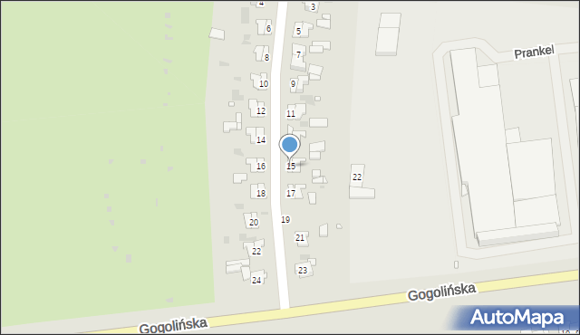 Strzelce Opolskie, Osiedle, 15, mapa Strzelce Opolskie
