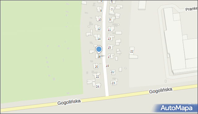 Strzelce Opolskie, Osiedle, 18, mapa Strzelce Opolskie