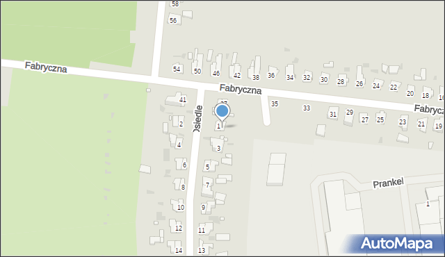 Strzelce Opolskie, Osiedle, 1a, mapa Strzelce Opolskie