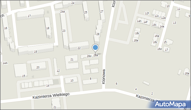Strzelce Opolskie, Osiedle Piastów Śląskich, 28a, mapa Strzelce Opolskie