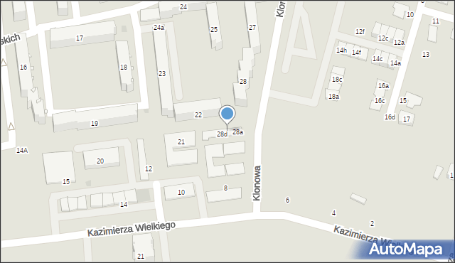 Strzelce Opolskie, Osiedle Piastów Śląskich, 28c, mapa Strzelce Opolskie