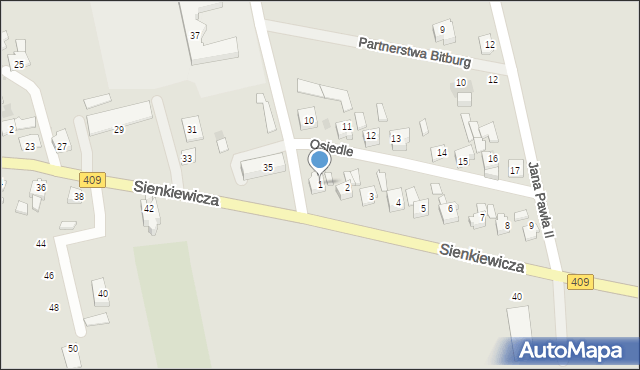 Strzeleczki, Osiedle, 1, mapa Strzeleczki
