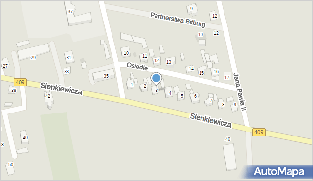 Strzeleczki, Osiedle, 3, mapa Strzeleczki