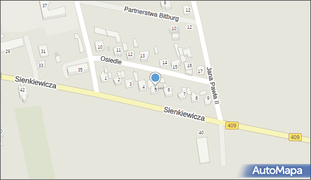 Strzeleczki, Osiedle, 5, mapa Strzeleczki