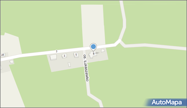 Strzyżewo Paczkowe, Osiedle Łukaszewko, 6, mapa Strzyżewo Paczkowe