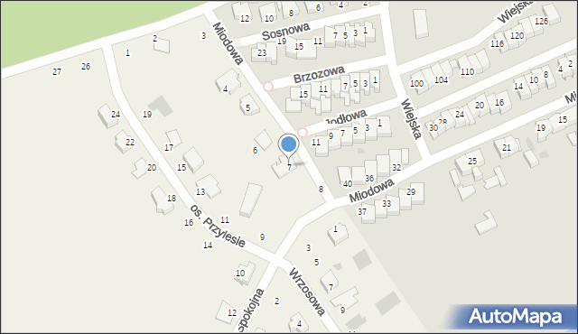 Studzieniec, Osiedle Przylesie, 7, mapa Studzieniec