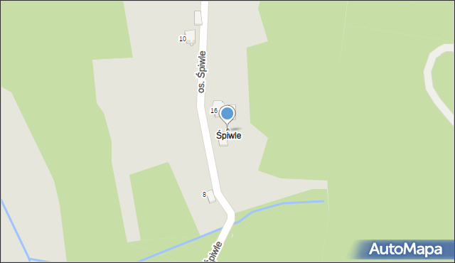 Sucha Beskidzka, Osiedle Śpiwle, 9, mapa Sucha Beskidzka