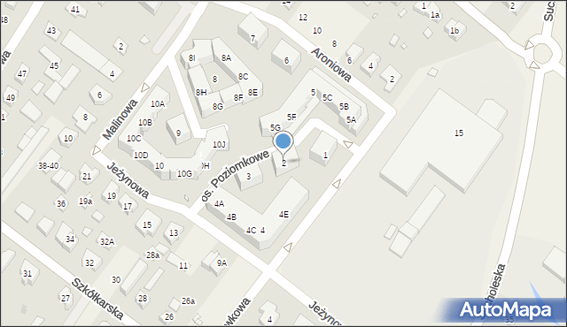 Suchy Las, Osiedle Poziomkowe, 2, mapa Suchy Las