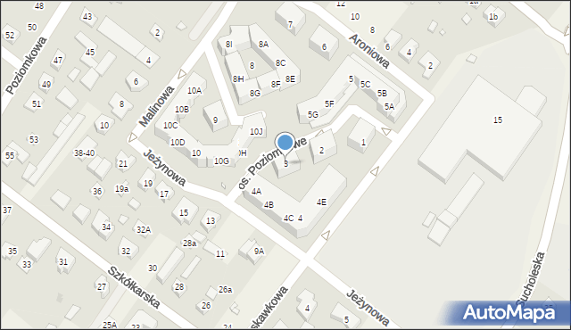 Suchy Las, Osiedle Poziomkowe, 3, mapa Suchy Las