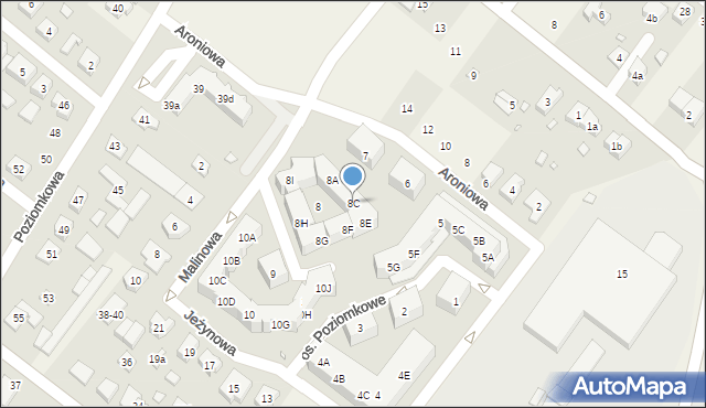 Suchy Las, Osiedle Poziomkowe, 8C, mapa Suchy Las