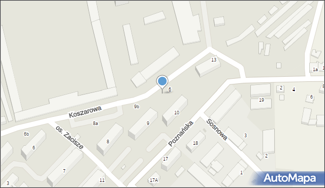 Sulechów, Osiedle Zacisze, 10b, mapa Sulechów