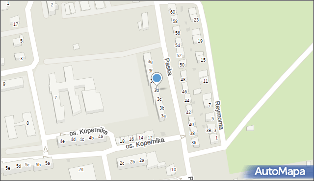 Sulęcin, Osiedle Kopernika Mikołaja, 3d, mapa Sulęcin