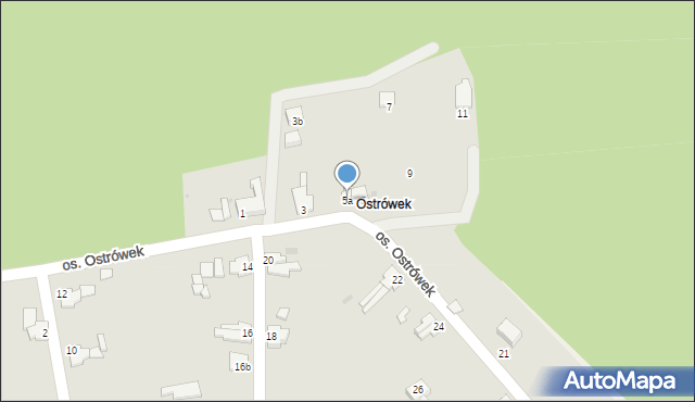 Sulęcin, Osiedle Ostrówek, 5a, mapa Sulęcin