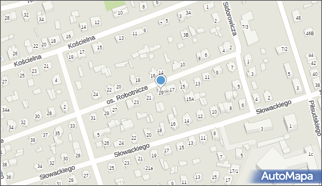Supraśl, Osiedle Robotnicze, 19, mapa Supraśl
