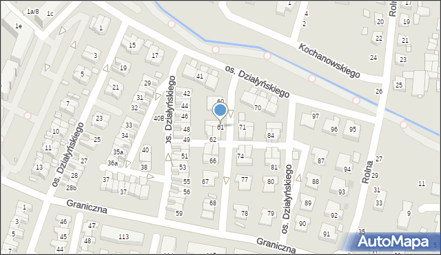 Swarzędz, Osiedle Działyńskiego Tytusa, 61, mapa Swarzędz