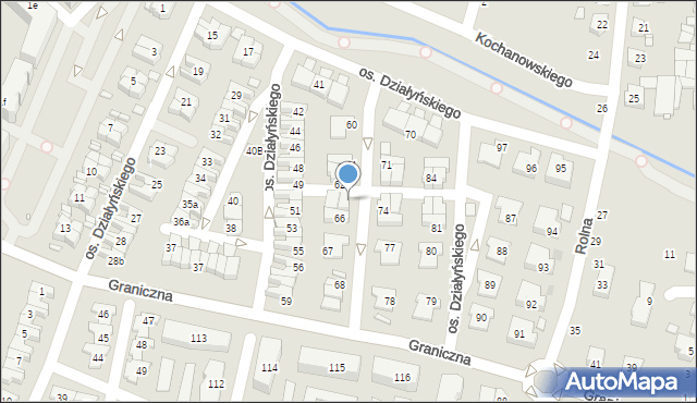 Swarzędz, Osiedle Działyńskiego Tytusa, 65, mapa Swarzędz