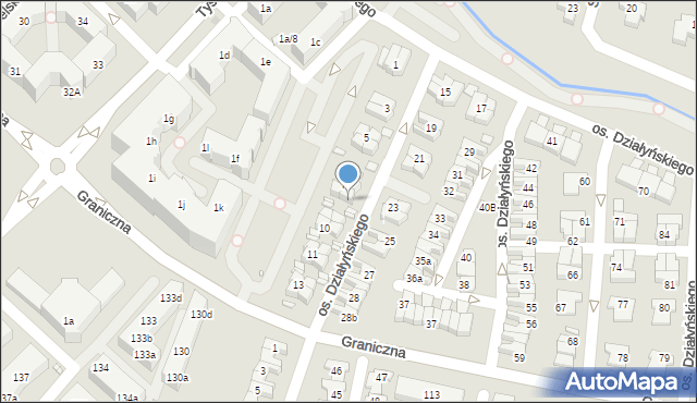 Swarzędz, Osiedle Działyńskiego Tytusa, 8a, mapa Swarzędz