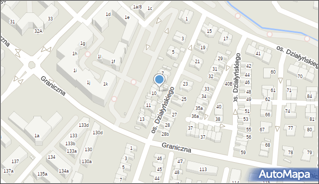 Swarzędz, Osiedle Działyńskiego Tytusa, 9a, mapa Swarzędz