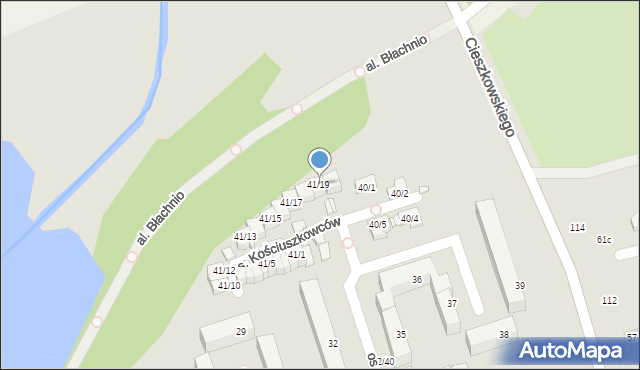 Swarzędz, Osiedle Kościuszkowców, 41/19, mapa Swarzędz
