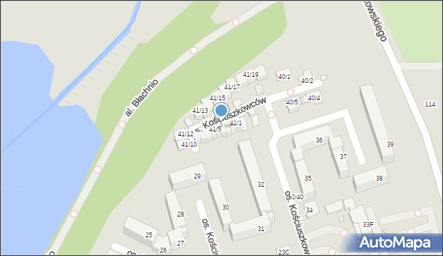 Swarzędz, Osiedle Kościuszkowców, 41/4, mapa Swarzędz