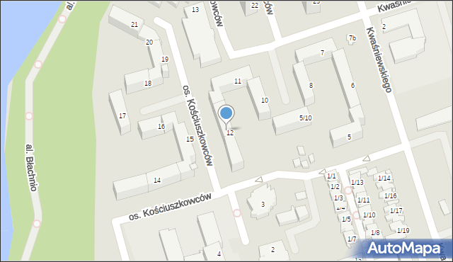 Swarzędz, Osiedle Kościuszkowców, 9a, mapa Swarzędz