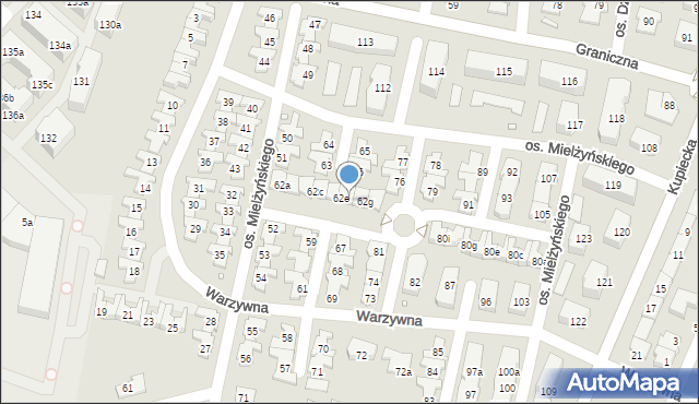 Swarzędz, Osiedle Mielżyńskiego Macieja, 62f, mapa Swarzędz