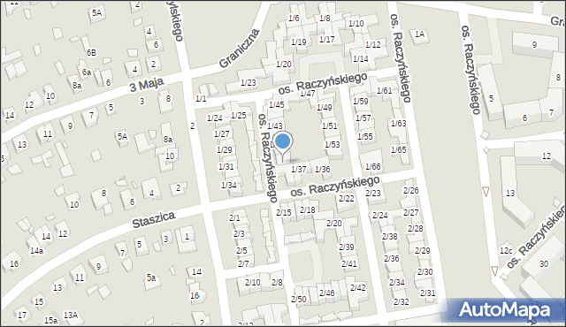 Swarzędz, Osiedle Raczyńskiego Edwarda, 1/39, mapa Swarzędz