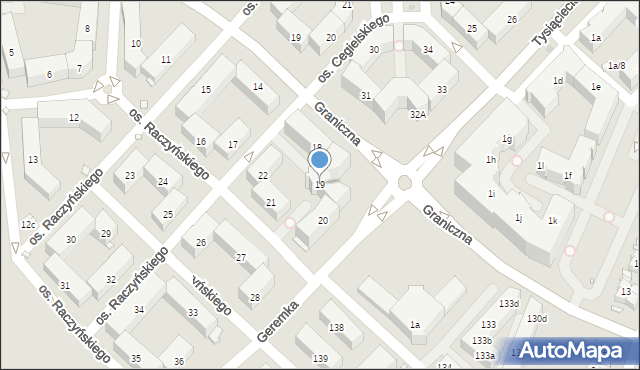 Swarzędz, Osiedle Raczyńskiego Edwarda, 19, mapa Swarzędz