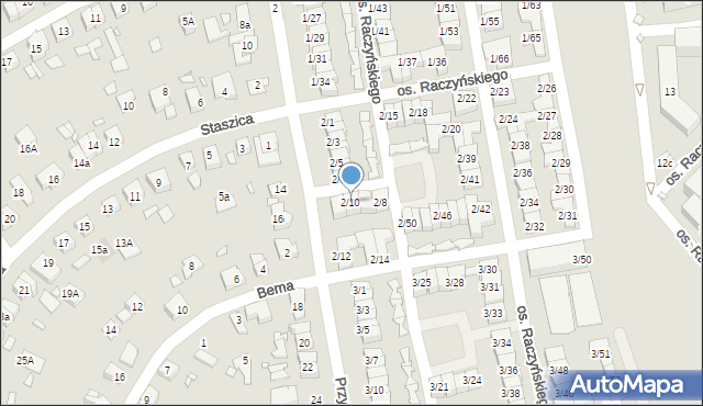 Swarzędz, Osiedle Raczyńskiego Edwarda, 2/10, mapa Swarzędz