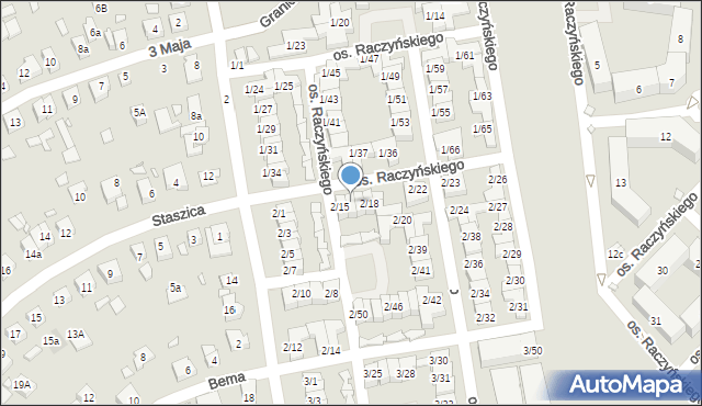 Swarzędz, Osiedle Raczyńskiego Edwarda, 2/16, mapa Swarzędz