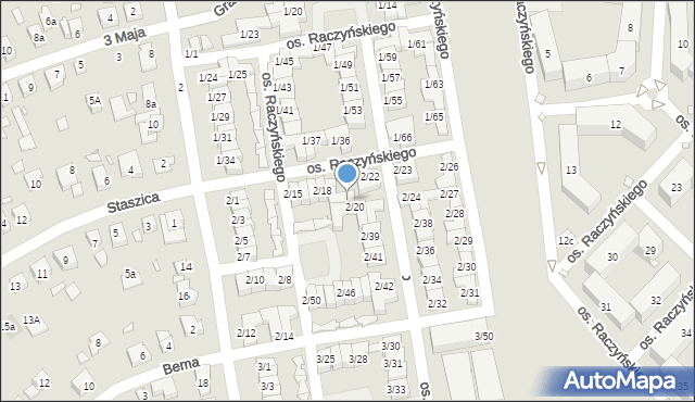 Swarzędz, Osiedle Raczyńskiego Edwarda, 2/19, mapa Swarzędz