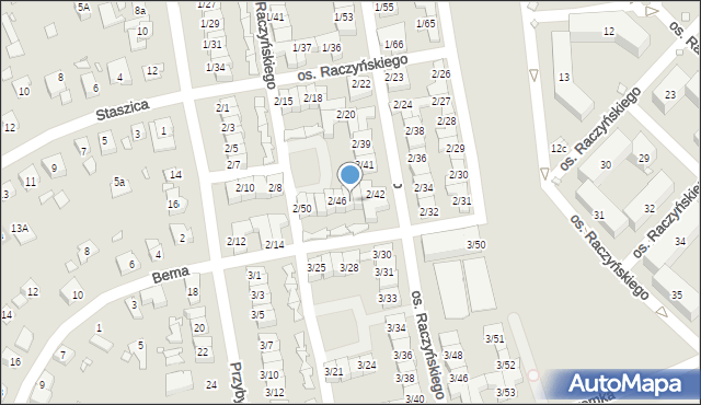 Swarzędz, Osiedle Raczyńskiego Edwarda, 2/45, mapa Swarzędz
