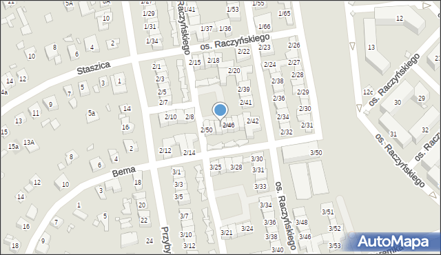 Swarzędz, Osiedle Raczyńskiego Edwarda, 2/48, mapa Swarzędz