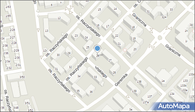 Swarzędz, Osiedle Raczyńskiego Edwarda, 26, mapa Swarzędz