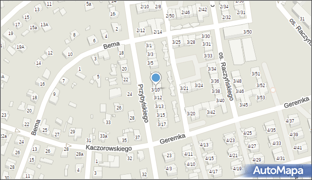 Swarzędz, Osiedle Raczyńskiego Edwarda, 3/10, mapa Swarzędz