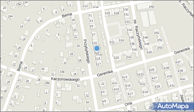 Swarzędz, Osiedle Raczyńskiego Edwarda, 3/14, mapa Swarzędz