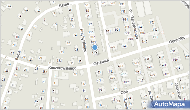 Swarzędz, Osiedle Raczyńskiego Edwarda, 3/18, mapa Swarzędz
