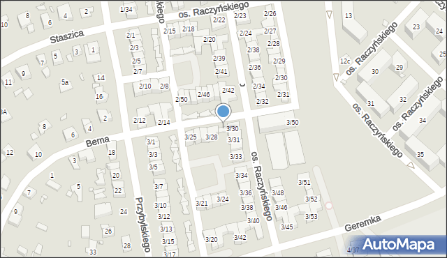 Swarzędz, Osiedle Raczyńskiego Edwarda, 3/29, mapa Swarzędz
