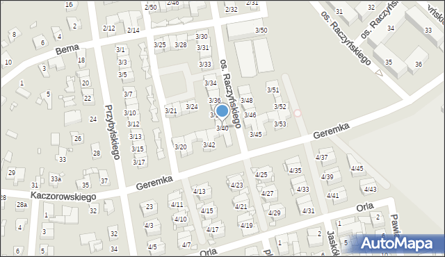 Swarzędz, Osiedle Raczyńskiego Edwarda, 3/40, mapa Swarzędz