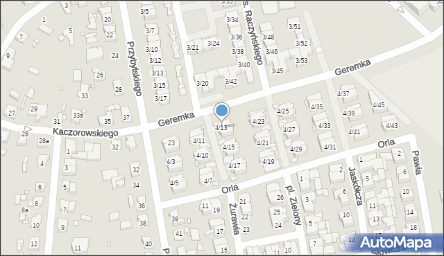 Swarzędz, Osiedle Raczyńskiego Edwarda, 4/13, mapa Swarzędz