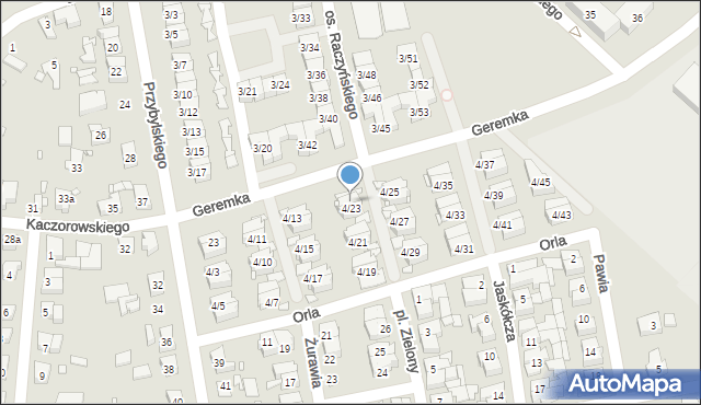 Swarzędz, Osiedle Raczyńskiego Edwarda, 4/24, mapa Swarzędz